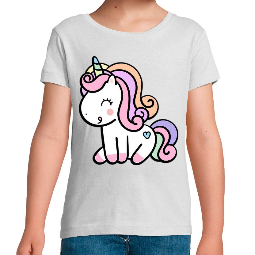 T-shirt Licorne Mignonne Femme – Imprimé de Qualité