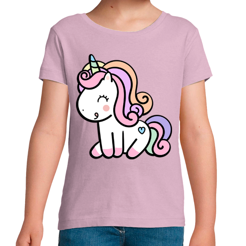 T-shirt Licorne Mignonne Femme – Imprimé de Qualité
