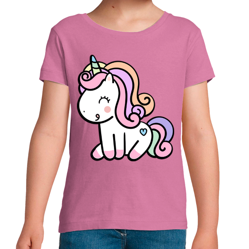 T-shirt Licorne Mignonne Femme – Imprimé de Qualité