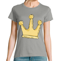 T-shirt Femme Licorne avec Couronne – Coupe Classique