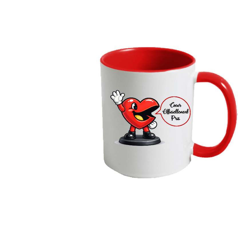 Mug Hearty « Cœur officiellement pris »