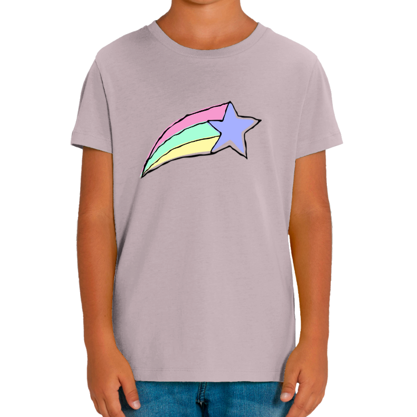 T-shirt fille “Étoile de Licorne” – Coton imprimé
