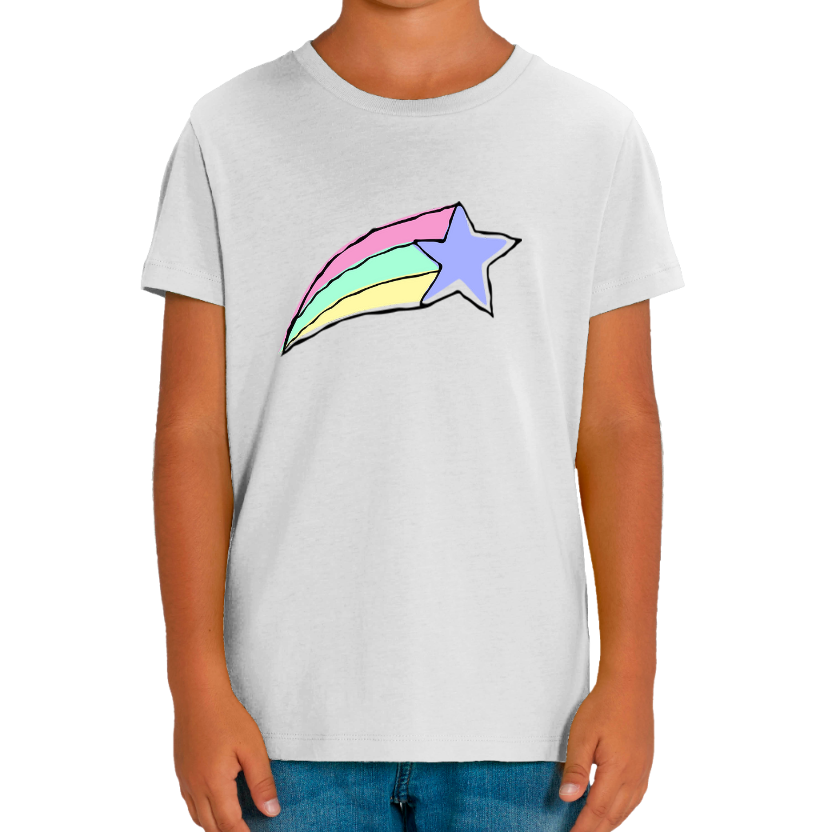 T-shirt fille “Étoile de Licorne” – Coton imprimé