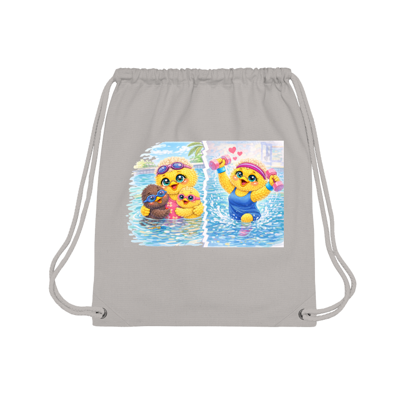 Sac à dos à cordon « Super Mamie nageuse »