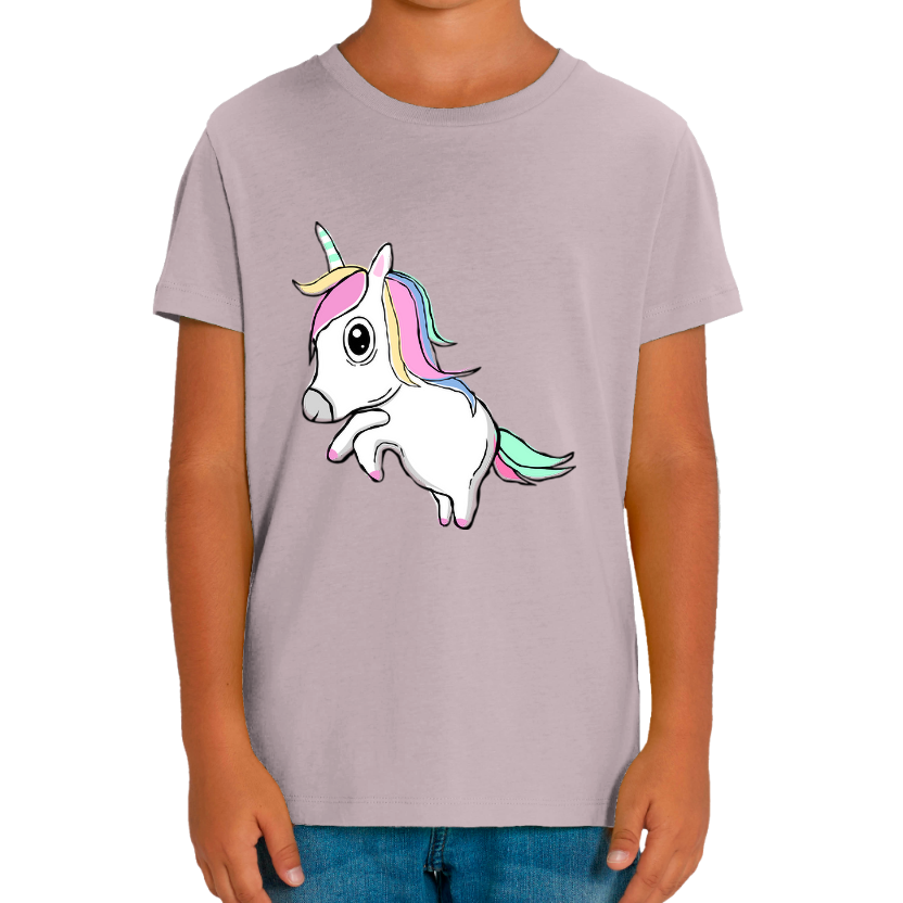 T-shirt licorne jump fille – coton confortable et design légendaire