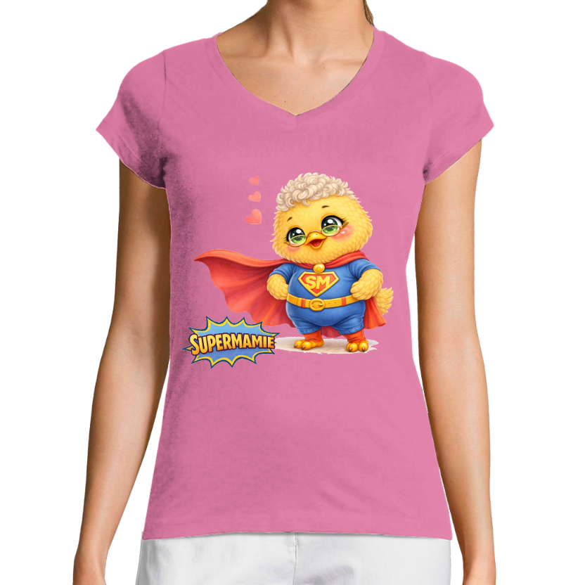 T‑shirt Femme « Super Mamie » – Cadeau Fête des Grands‑Mères