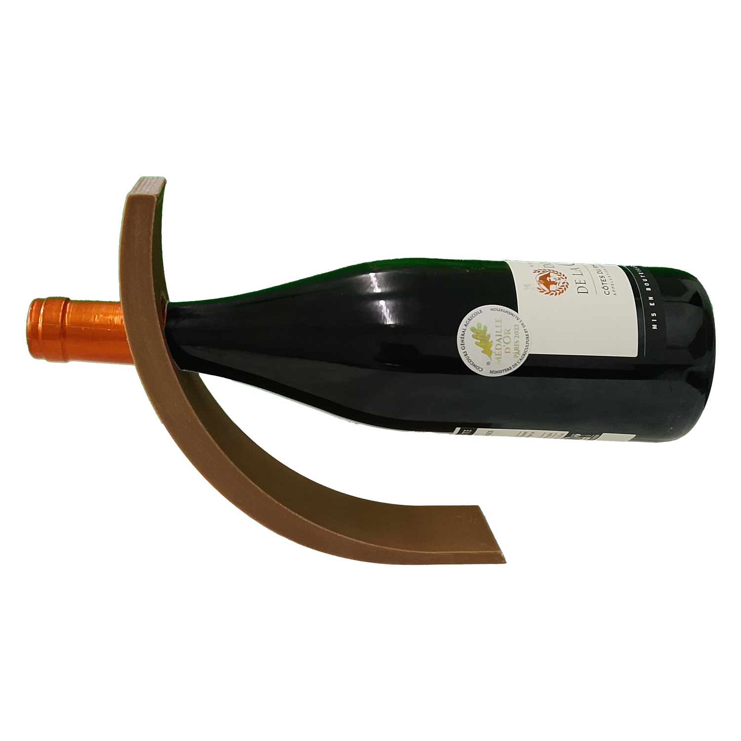 Support de bouteille en arc